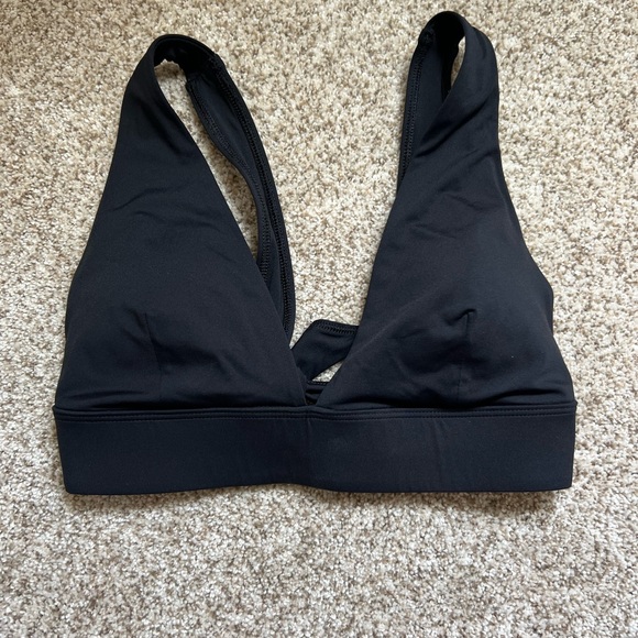 Everlane ReNew Plunge Triangle Swim Top - Picture 2 of 4